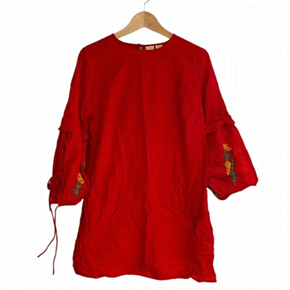 LUCY & LAUREL bohemian red dress - size s